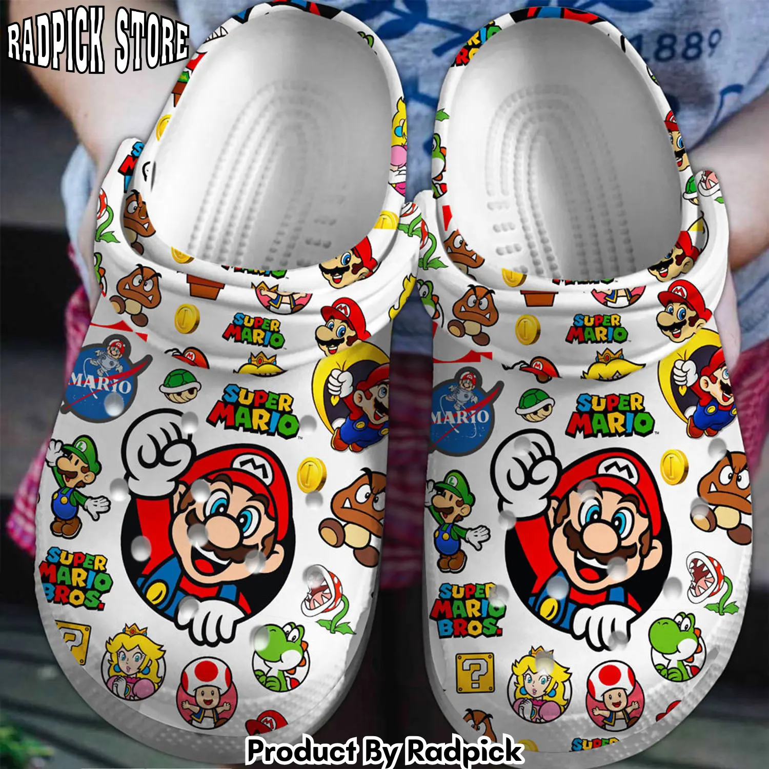 Radpick super mario game premium clogs shoes comfortable for men women lam rp6521051